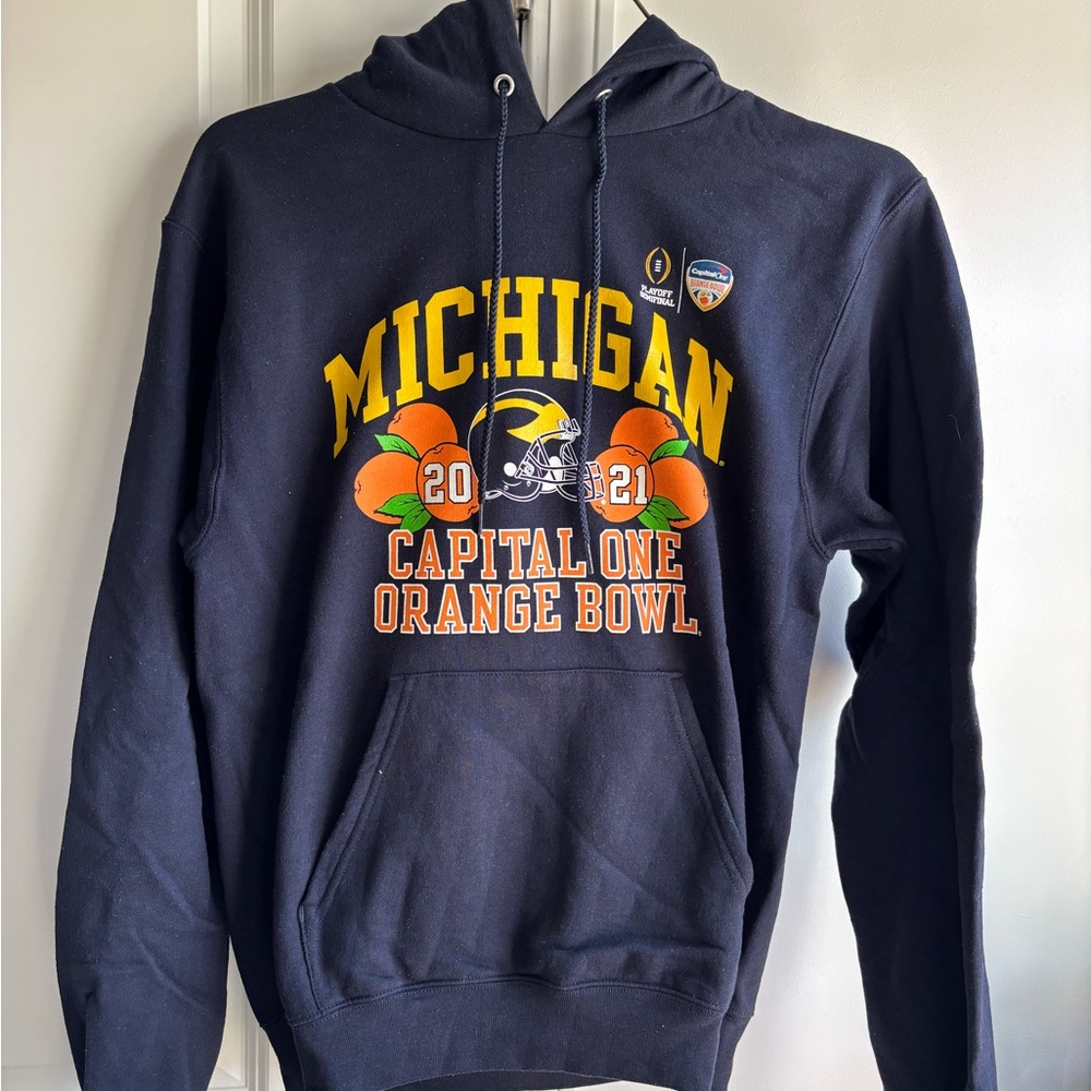 2021 University of Michigan Wolverines Orange Bowl Football Sweatshirt Size S